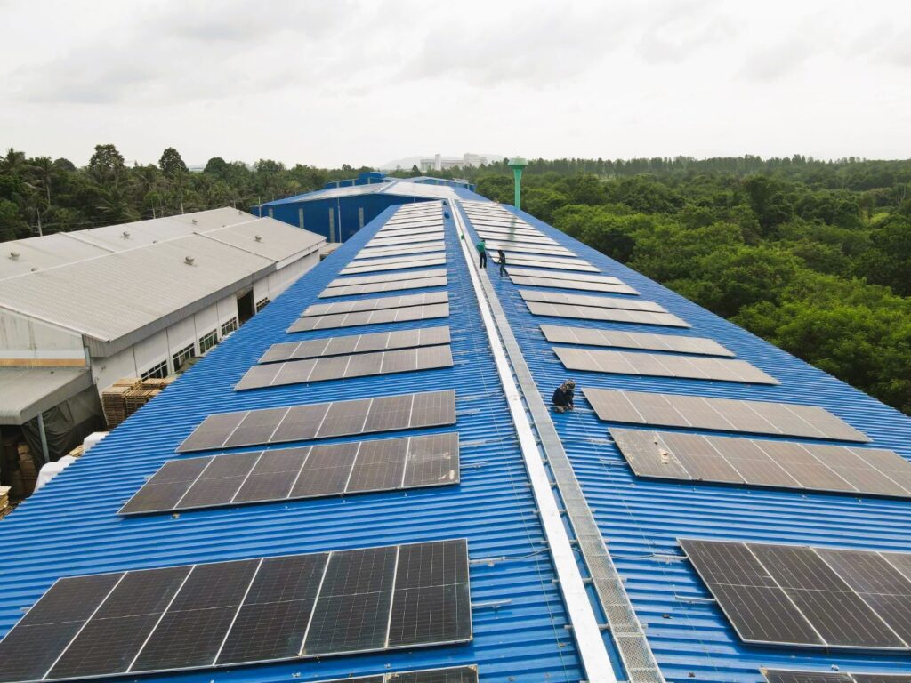 solar mounting system installation factory rooftop Thailand