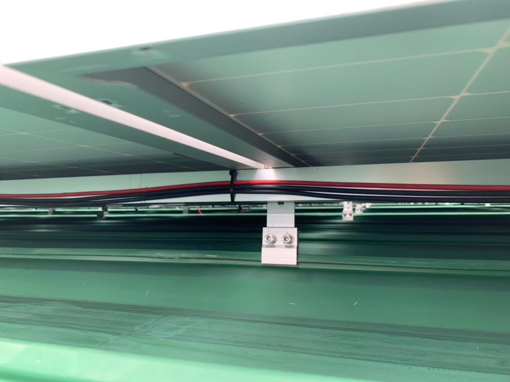 solar rooftop project factory metal roof Thailand installation